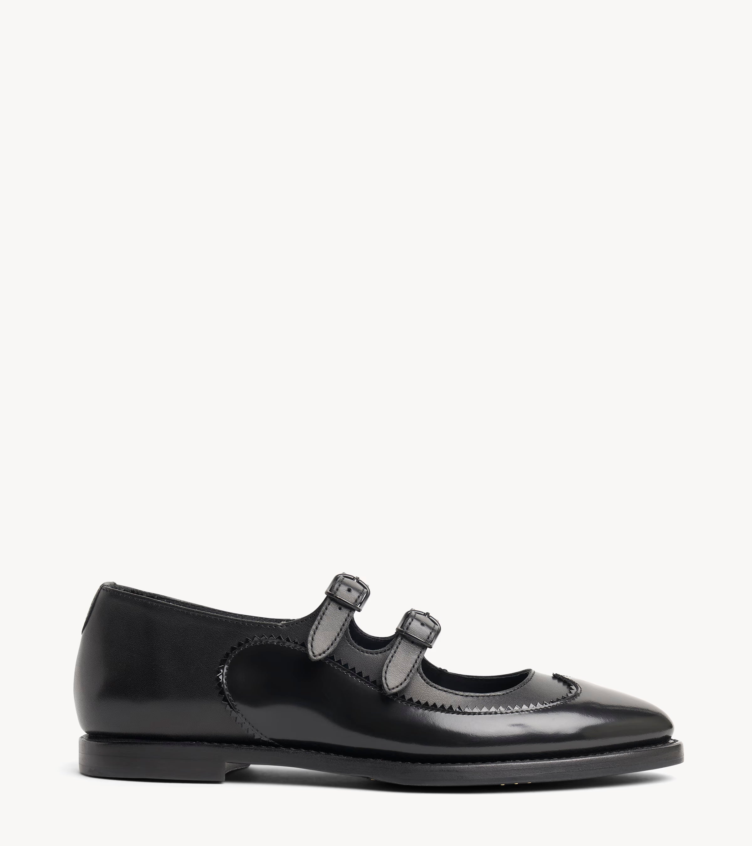 Miss Margo Black Leather Womens Flat Mary Jane The Office of Us Miss Margo Black Leather Womens Flat Mary Jane The Office of Us