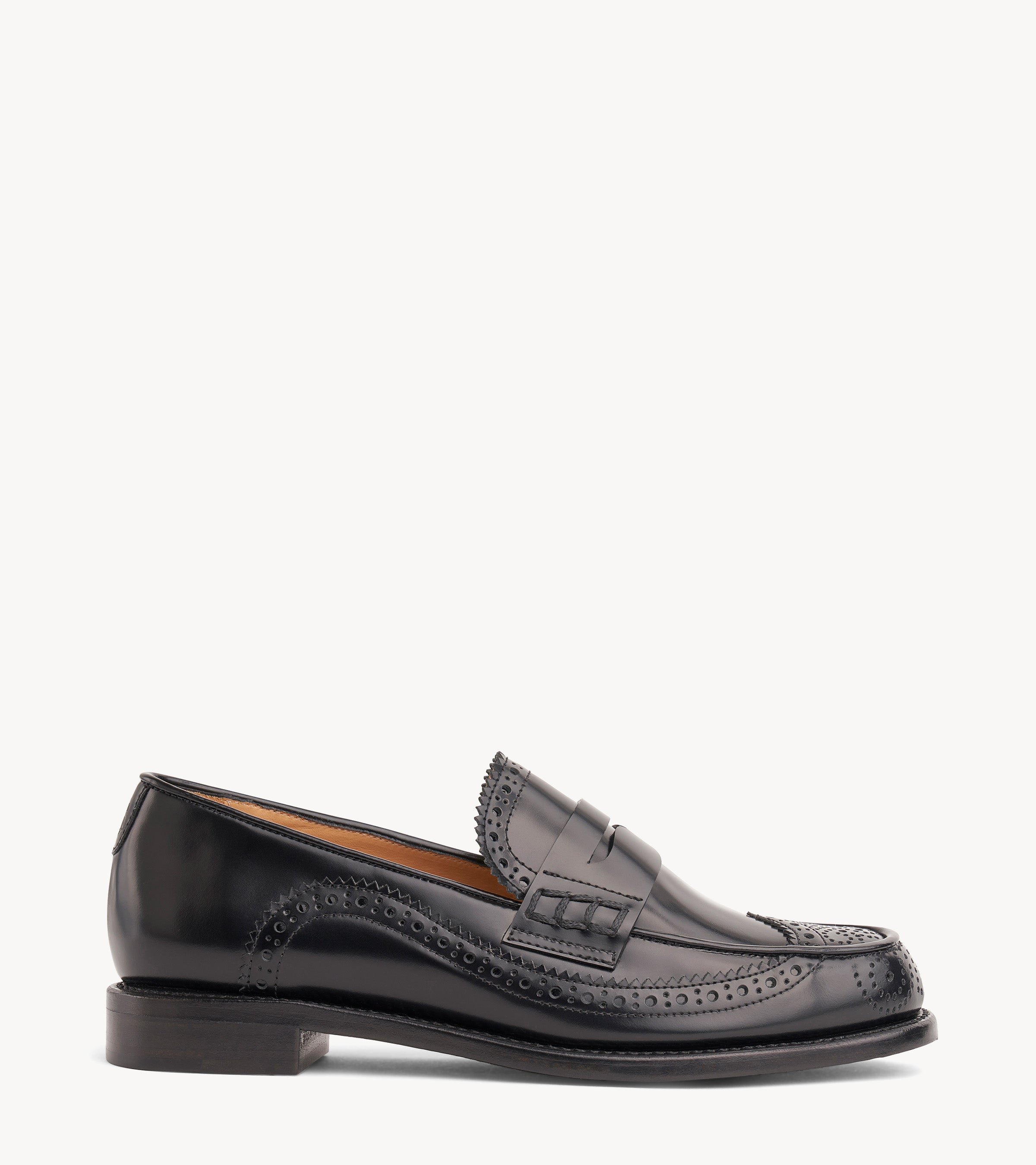 Ms. Charlotte Black Women's Brogue Loafer