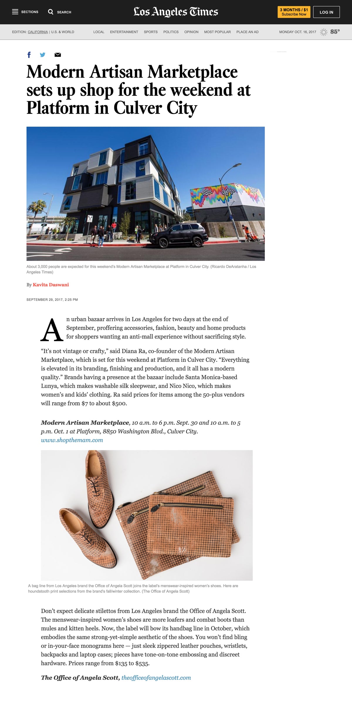 LA Times, October 2017