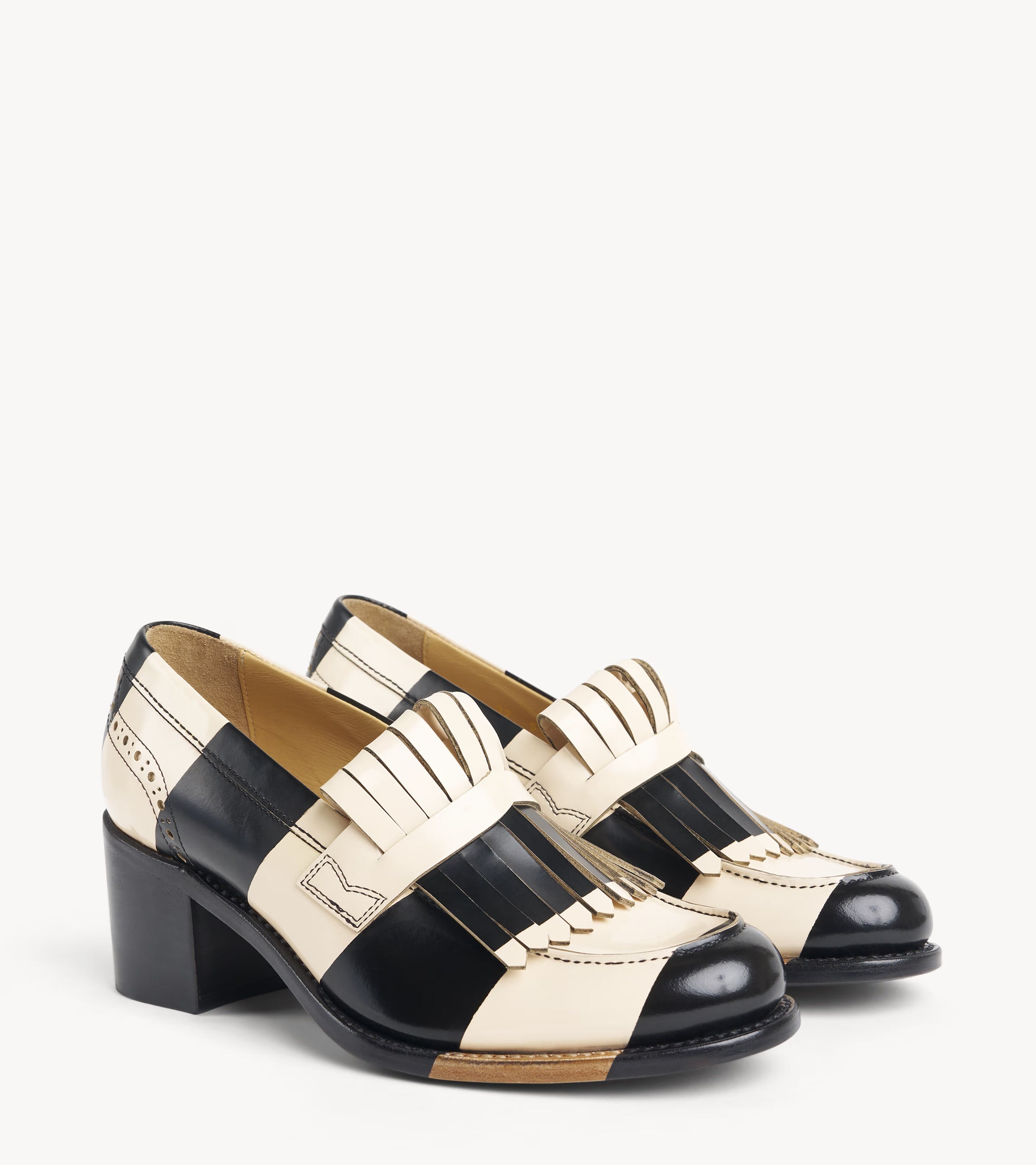 Miss Day Loafer — pair of multicolor leather heels