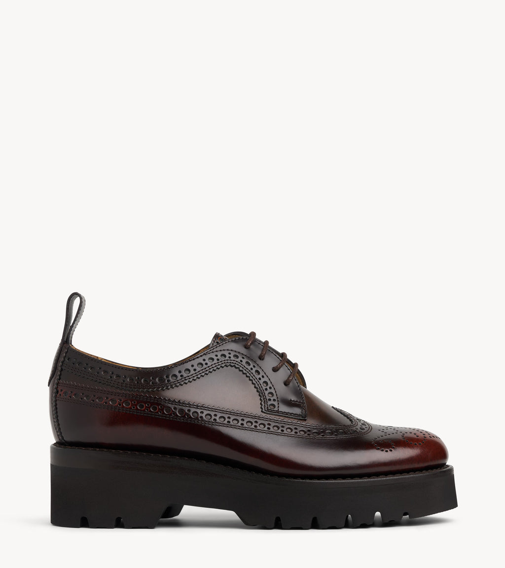 Miss Lucy Multicolor Leather Women's Platform Sole Derby Oxford