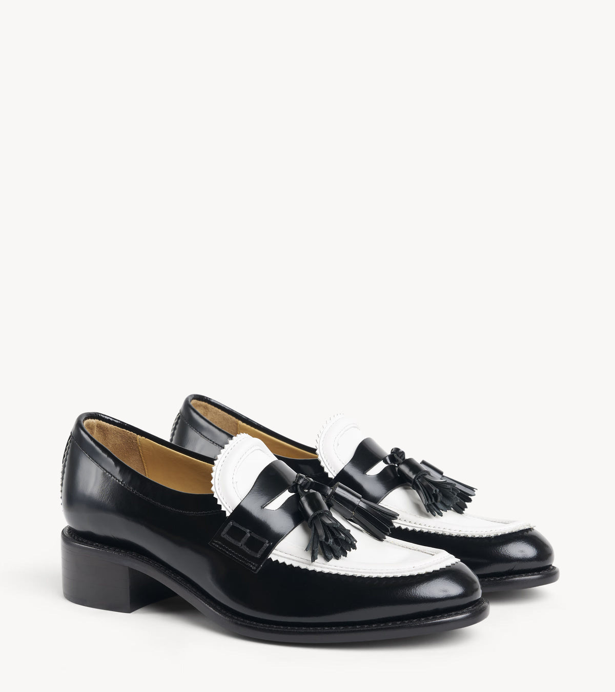 Miss Tenley Loafer — pair of black leather loafers