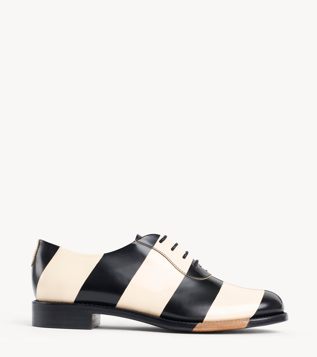 Mr. Smith Oxford — multicolor leather oxford, side profile