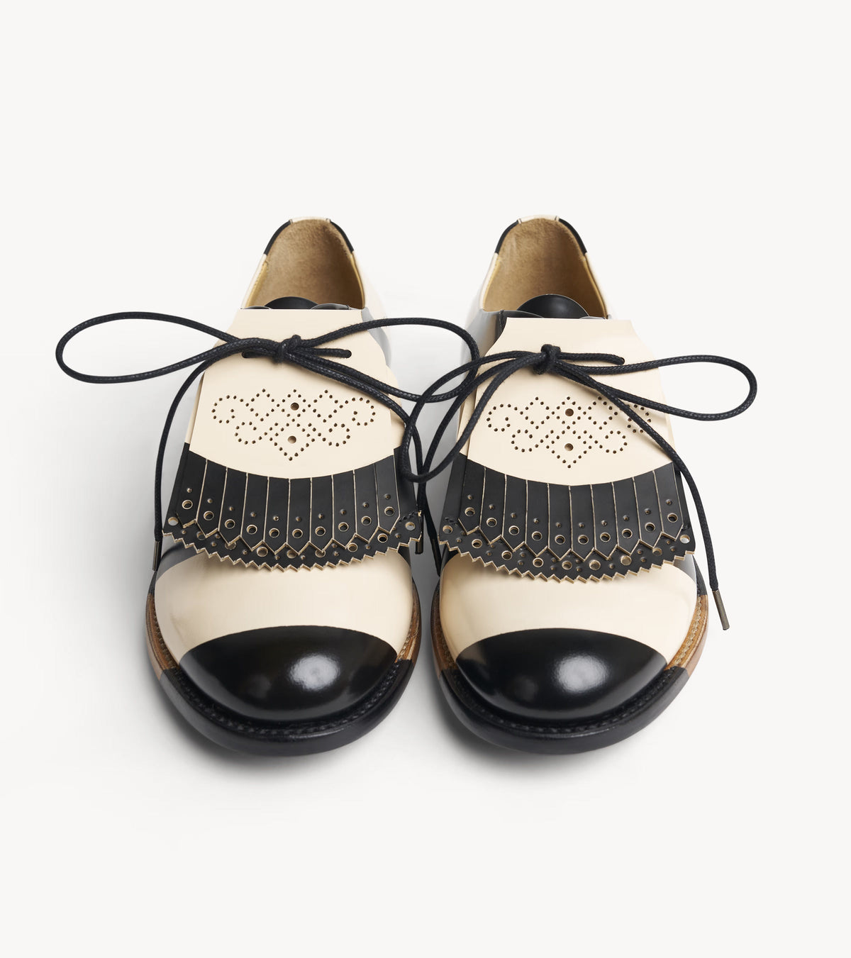 Mr. Smith Oxford — angled pair of multicolor leather oxfords
