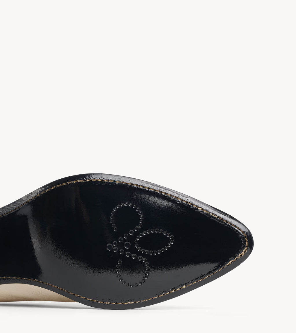 Mrs. Russel High Heel — leather sole of the leather heels