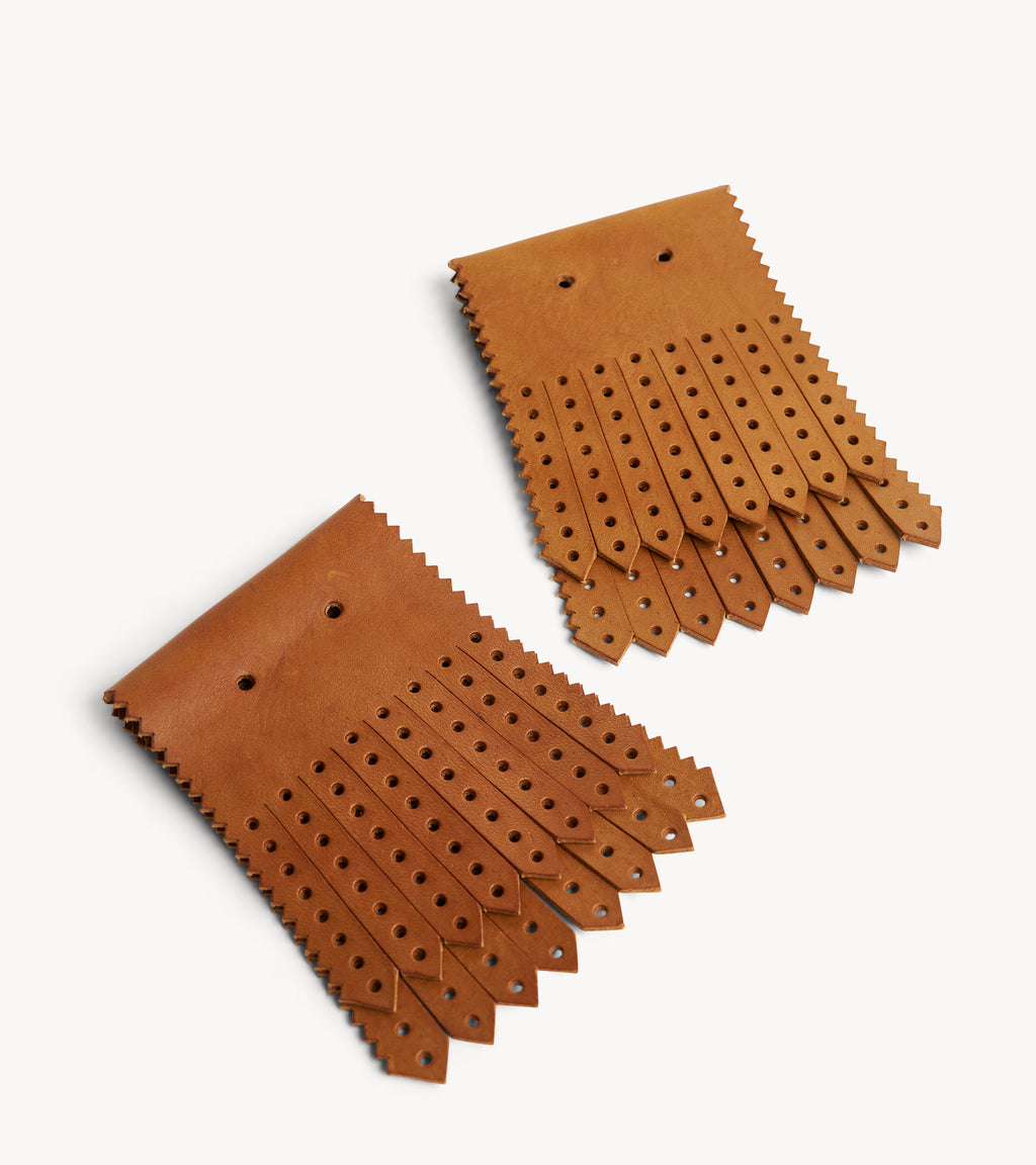 Perf Kiltie — veg leather shoe accessories, side profile