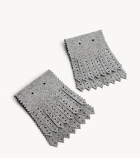 Perf Kiltie — wool shoe accessories, side profile