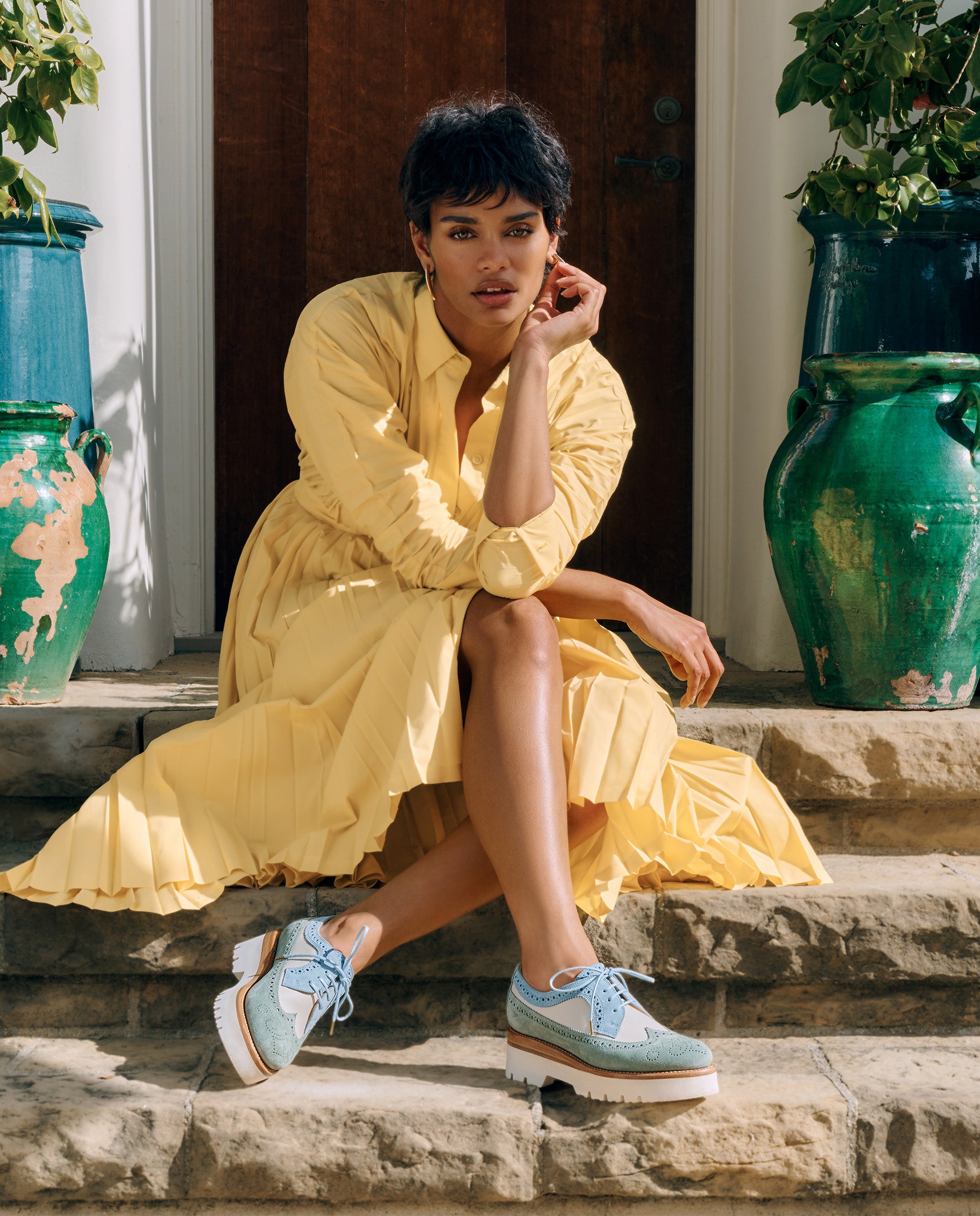 Miss Lucy Multicolor Leather Women's Platform Sole Derby Oxford