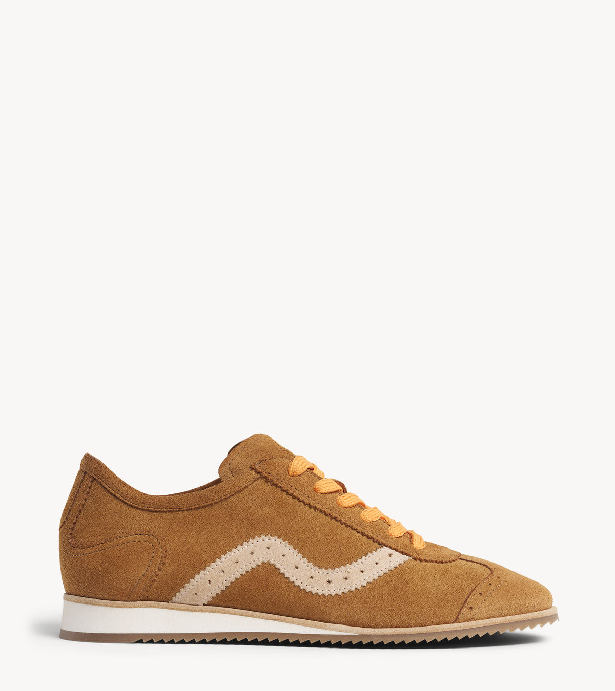 The Remi Slim Sneaker — multicolor suede sneakers, side profile