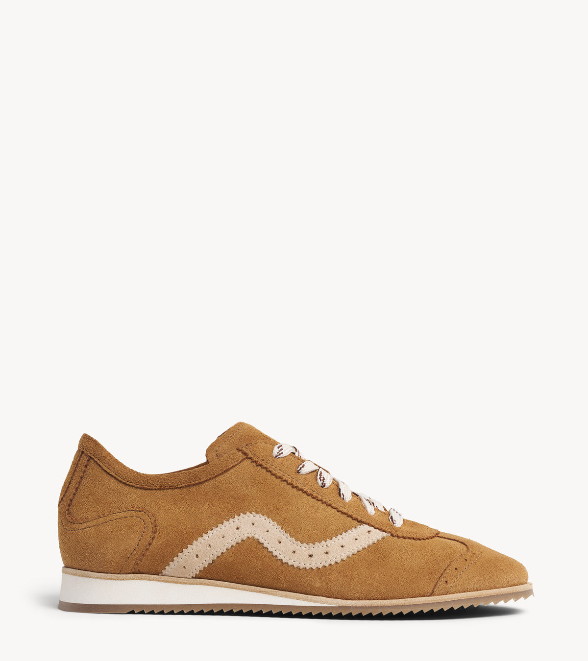 The Remi Slim Sneaker — multicolor suede sneaker, side profile
